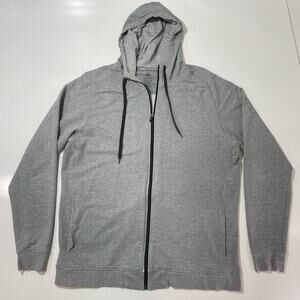 Travis Mathew Jacket Mens XXL Gray Wanderlust Full Zip Hoodie Performance Golf